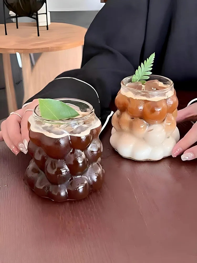 Korean Boba Tea, Coffee Glass