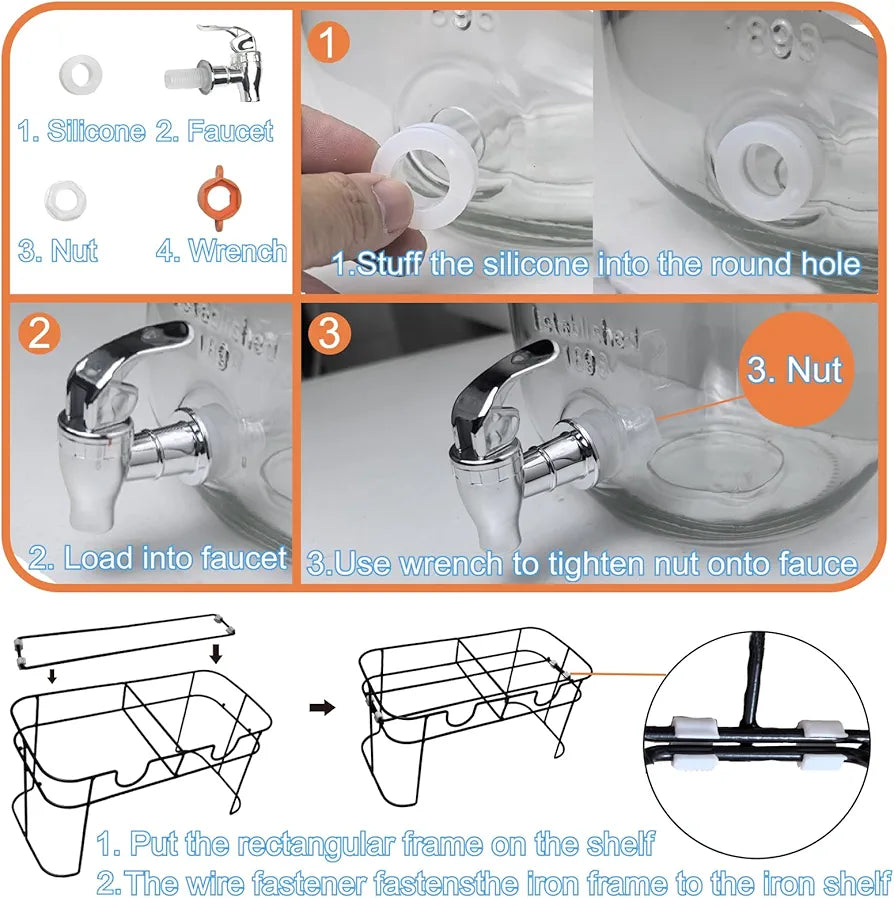 Double Dispenser 4 Liters+ 4 Liters