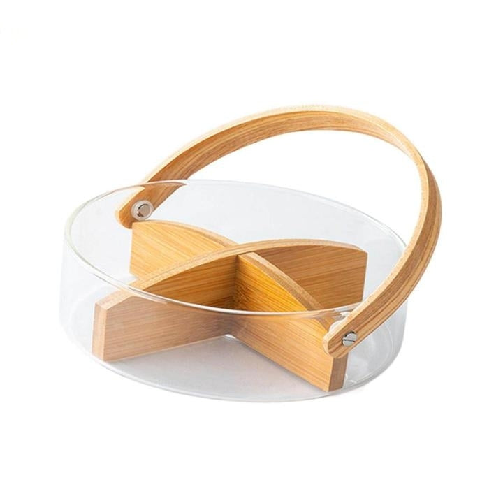 Dried fruits, nuts, candies, or fresh fruits Glass Basket/Bowl